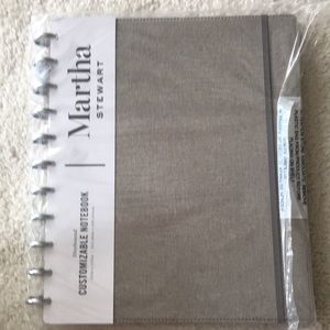 Martha Stewart Linen Discbound Notebook Letter Sz